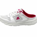 Pantoletten Sandalette Slipper Sabots Weiß-Fuchsia 39