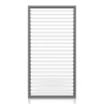 Pergola Lamellen Seitenwand - Holz, Graphit / Weiß