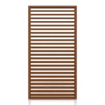 Pergola Lamellen Seitenwand - Holz, Walnuss