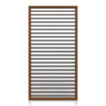 Pergola Lamellen Seitenwand - Holz, Walnuss / Graphit