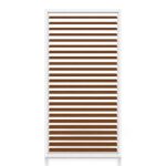 Pergola Lamellen Seitenwand - Holz, Weiß / Walnuss