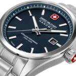 PIONEER  42mm Edelstahl Blau - Swiss Made