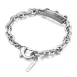 Police Herren Armband Kette Silber 21 cm Edelstahl Herrenarmband - Kette - Silber - Edelstahl - Armband - Herren - Police