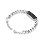 Police Herren Armband Silber 21 cm Edelstahl Kette Herrenarmband Silber Kette Männerarmband