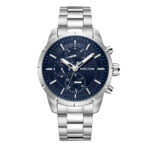 Police Herren Armbanduhr Chronograph Edelstahl Blau 42mm - Herrenuhr Chronograph Armbanduhr Blau