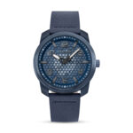 Police Herren Armbanduhr Chronograph Leder Blau 42mm - Herrenuhr Chronograph Lederarmbanduhr