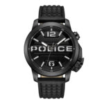 Police Herren Armbanduhr Leder Schwarz 42mm Chronograph Automatik Herrenuhr Handgelenk Uhr