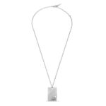 Police Herren Kette Halskette Silber Edelstahl Herrenkette mit Anhänger Halskette Silber Kette Anhänger