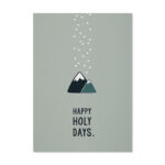 Postkarte Happy Holy Days