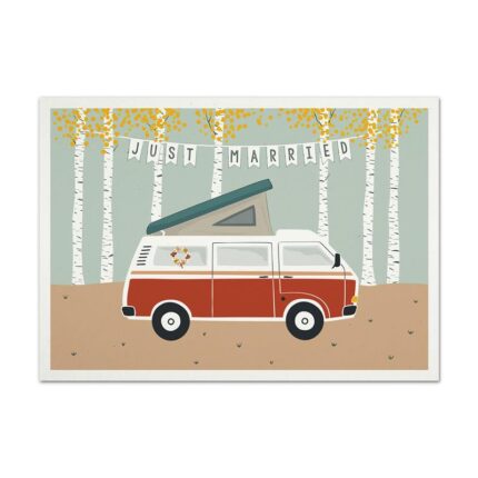 Postkarte Just Married