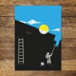 Postkarte Modell: "Painting Day"