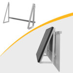 Powerness Aufständerung Solarmodul Halterung Balkonkraftwerk für Balkon Haken - Quadrat / 1 Set (für 1 stück solarpanel) / Powerness Express(Versandkosten werden bei der Kasse berechnet)