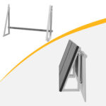 Powerness Aufständerung Solarmodul Halterung Balkonkraftwerk für Balkon Haken - Runden / 6 Sets (für 6 stück solarpanel) / Selbstabholung