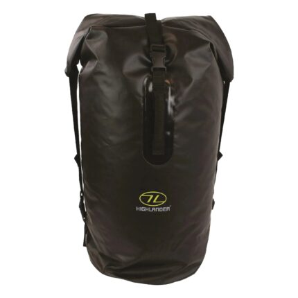 PVC Packsack Troon 70L schwarz – Wasserdicht Einsatz & Daypacks | Outdoor Militär Tactical Gear