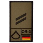 Rank Patch Obergefreiter – Funktionsshirts | Outdoor Militär Tactical Gear
