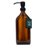 Rechteckiger Seifenspender mit Edelstahlpumpe