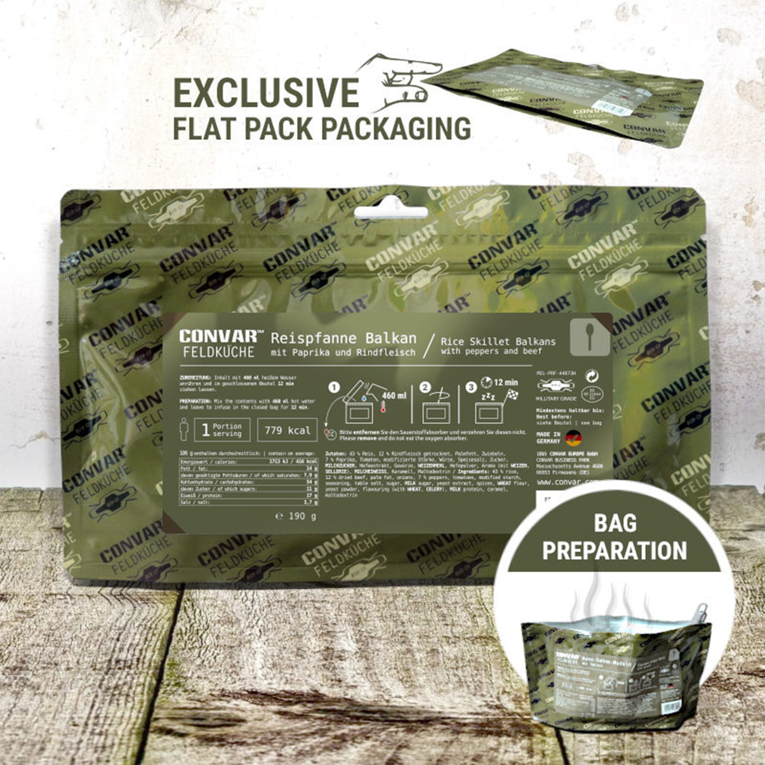 Reispfanne Balkanart 190 g – Trekking Rucksäcke | Outdoor Militär Tactical Gear