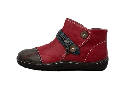 Retro-Design flache Winterschuhe Rot 38