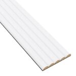 Riffelplatten aus MDF - Weiß matt - 6 Stück