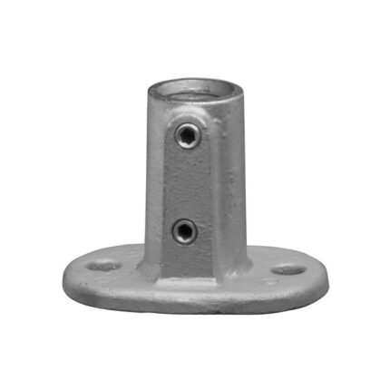 Rohrverbinder Fussplatte Oval - Typ 12C - 33,7 mm