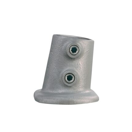Rohrverbinder Fussplatte Oval Variabler Winkel 0° - 11° - Typ 12SD - 42,4 mm