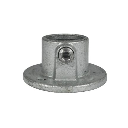 Rohrverbinder Fussplatte Rund - Typ 10B - 26,9 mm