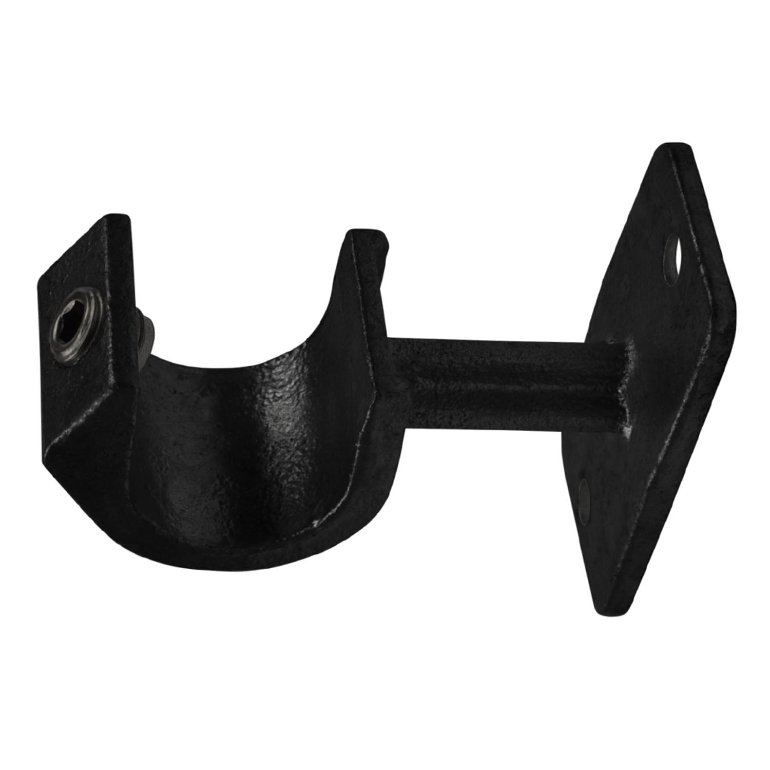 Rohrverbinder Handlaufhalterung Rohrverbinder Handlaufhalterung, offen - Typ 35C - 33,7 mm (Schwarz) - Image 1