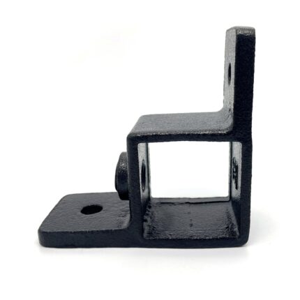 Rohrverbinder Ösenteil Mit Doppellasche 90° Typ 57S, 40 mm, Schwarz