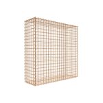 Rostige Gabione 100 cm x 100 cm x 30 cm (L x H x T), Maschenweite 5 cm x 5 cm, Spirale