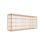 Rostige Gabione 100 cm x 40 cm x 20 cm (L x H x T), Maschenweite 5 cm x 10 cm, Spirale