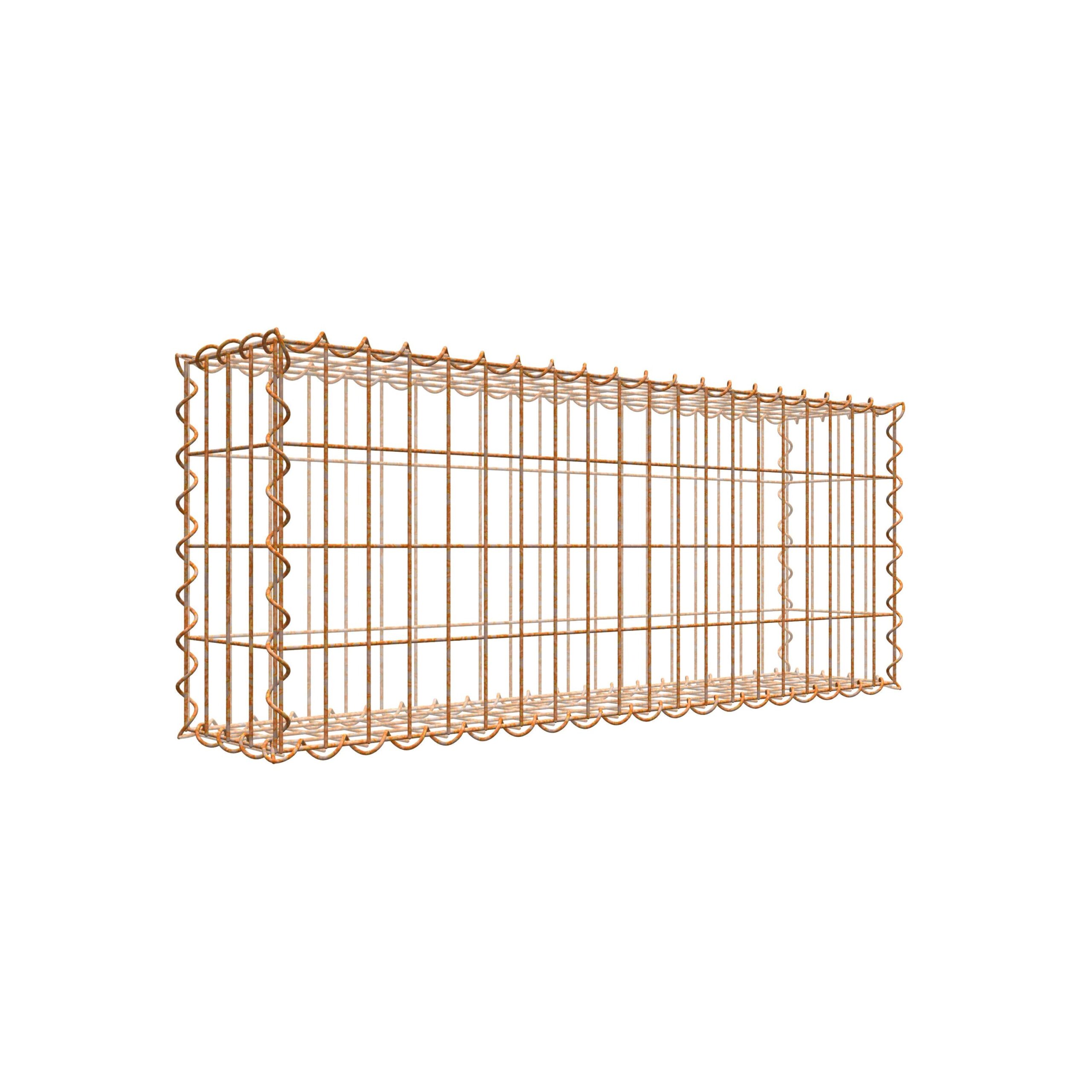 Rostige Gabione 100 cm x 40 cm x 20 cm (L x H x T)
