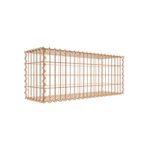 Rostige Gabione 100 cm x 40 cm x 30 cm (L x H x T), Maschenweite 5 cm x 10 cm, Spirale