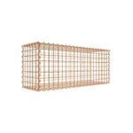 Rostige Gabione 100 cm x 40 cm x 30 cm (L x H x T), Maschenweite 5 cm x 5 cm, Spirale