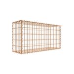 Rostige Gabione 100 cm x 50 cm x 30 cm (L x H x T), Maschenweite 5 cm x 10 cm, Spirale