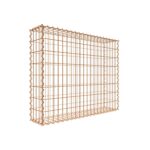 Rostige Gabione 100 cm x 80 cm x 20 cm (L x H x T), Maschenweite 5 cm x 10 cm, Spirale