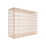 Rostige Gabione 100 cm x 80 cm x 30 cm (L x H x T), Maschenweite 5 cm x 10 cm, Spirale