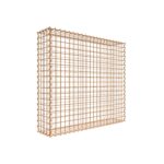 Rostige Gabione 100 cm x 90 cm x 20 cm (L x H x T), Maschenweite 5 cm x 5 cm, Spirale