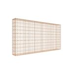 Rostige Gabione 200 cm x 100 cm x 20 cm (L x H x T), Maschenweite 5 cm x 10 cm, Spirale