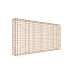 Rostige Gabione 200 cm x 100 cm x 20 cm (L x H x T), Maschenweite 5 cm x 5 cm, Spirale