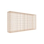 Rostige Gabione 200 cm x 100 cm x 30 cm (L x H x T), Maschenweite 5 cm x 10 cm, Spirale