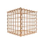 Rostige Gabione 30 cm x 30 cm x 30 cm (L x H x T), Maschenweite 5 cm x 5 cm, Spirale