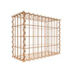 Rostige Gabione 50 cm x 40 cm x 20 cm (L x H x T), Maschenweite 5 cm x 10 cm, Spirale