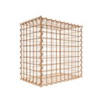 Rostige Gabione 50 cm x 50 cm x 30 cm (L x H x T), Maschenweite 5 cm x 5 cm, Spirale