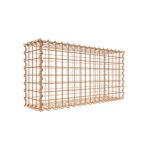 Rostige Gabione 80 cm x 40 cm x 20 cm (L x H x T), Maschenweite 5 cm x 5 cm, Spirale