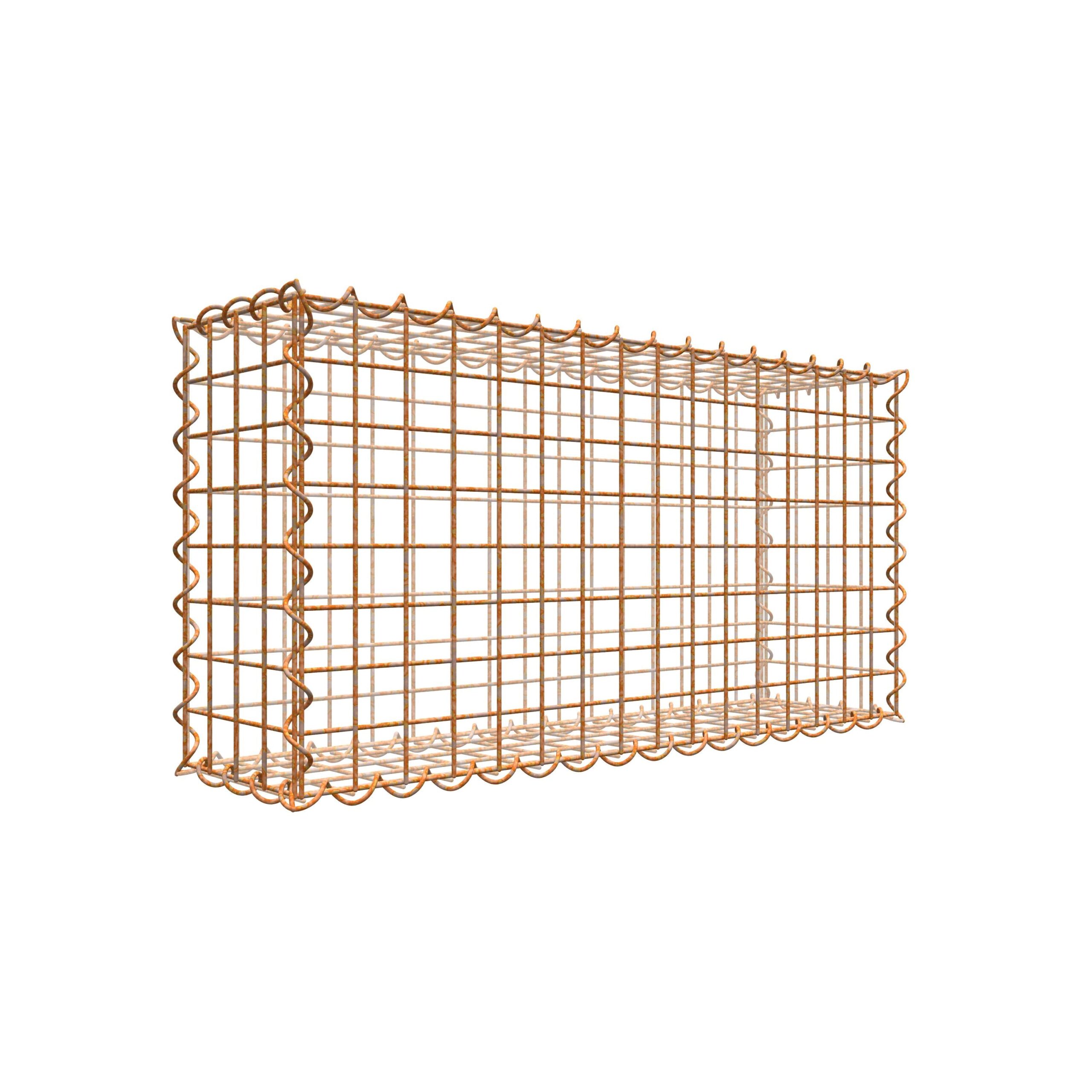 Rostige Gabione 80 cm x 40 cm x 20 cm (L x H x T)