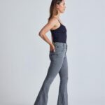 Schlaghose High Waist Skinny Modell: Mavis