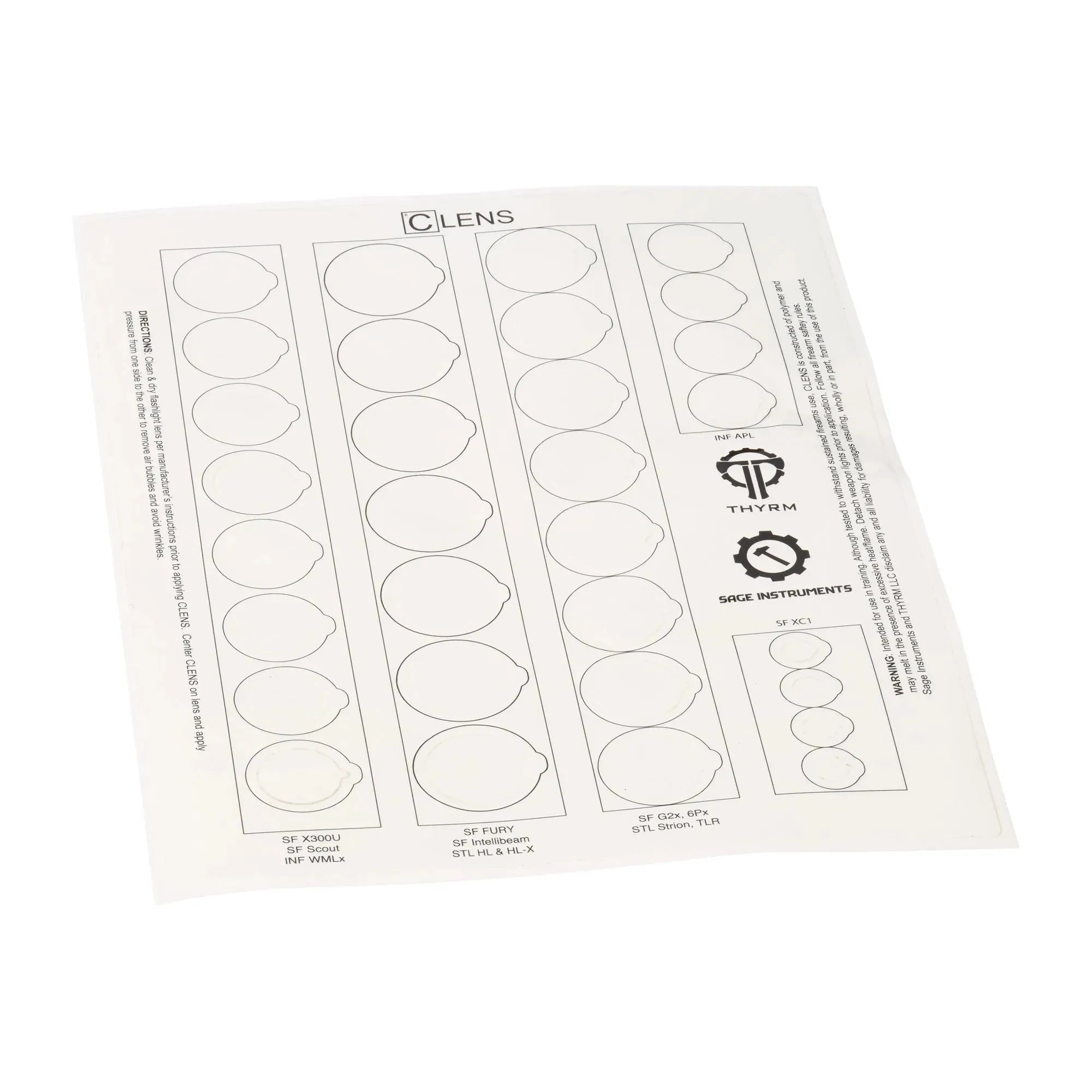 Schutzfolienset Clens Lens Protectors – Einsatz & Daypacks | Outdoor Militär Tactical Gear