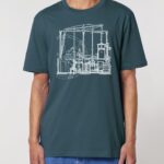 Science-T-Shirt Maschinenbau Modell: Dampfmaschine