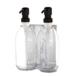 Seifenspender Chrom Wandmontage mit zwei