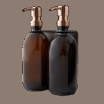 Seifenspender Nickelfarben Wandmontage mit zwei